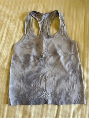 lululemon athletica Gray Tie-Dye Racerback Tank